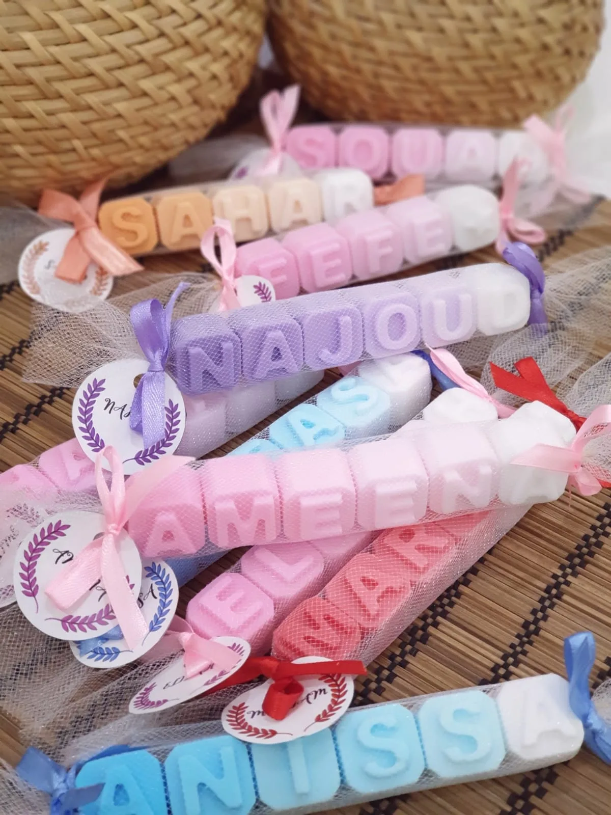 Custom Name Alphabet Soap, Baby Shower Favors, Baptism Gift