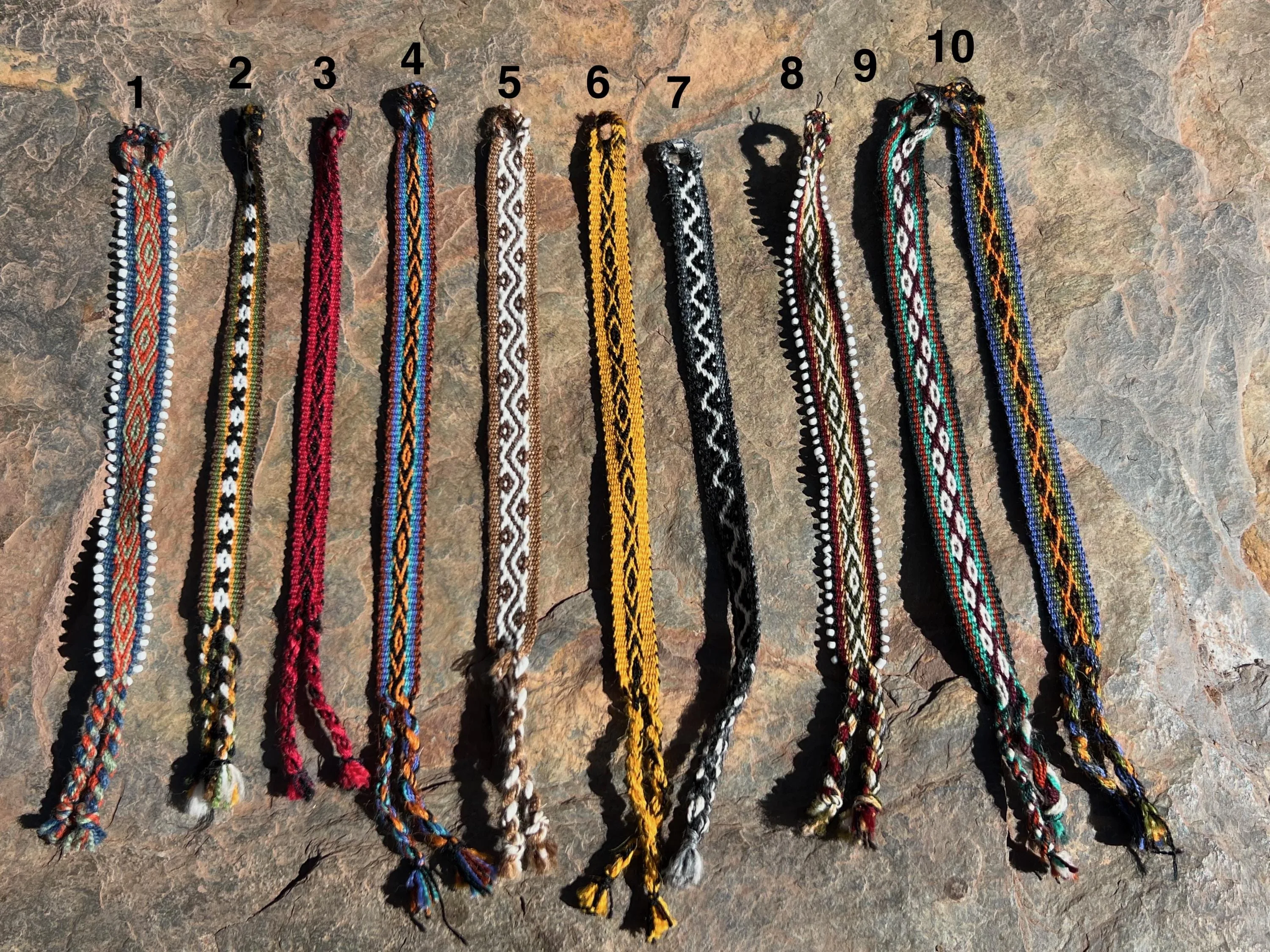 Alpaca and Llama Wool Natural Handmade Bracelet