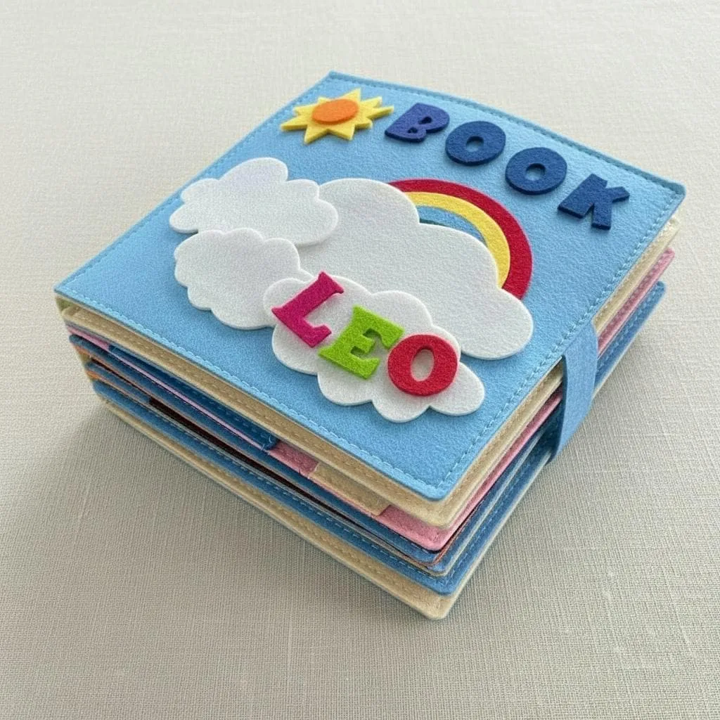 Personalized Montessori Quiet Book for Baby