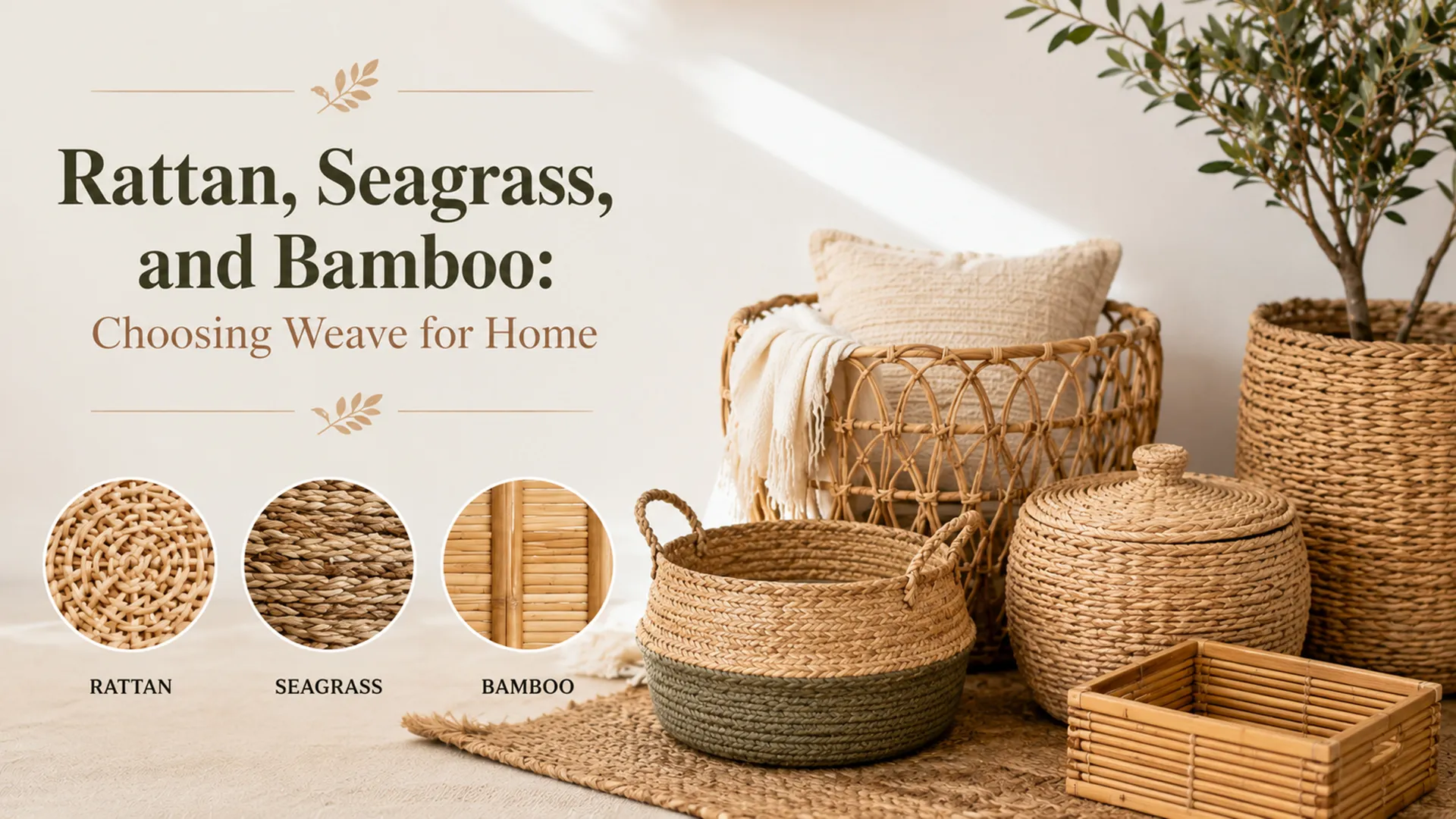 Rattan, Seagrass, and Bamboo: Choosing Weave for Home