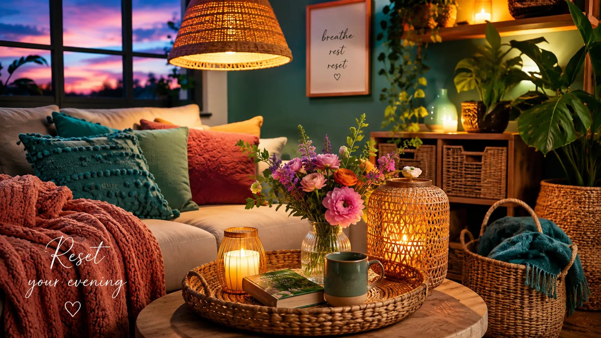 An Evening Reset With Soft Light and Weave