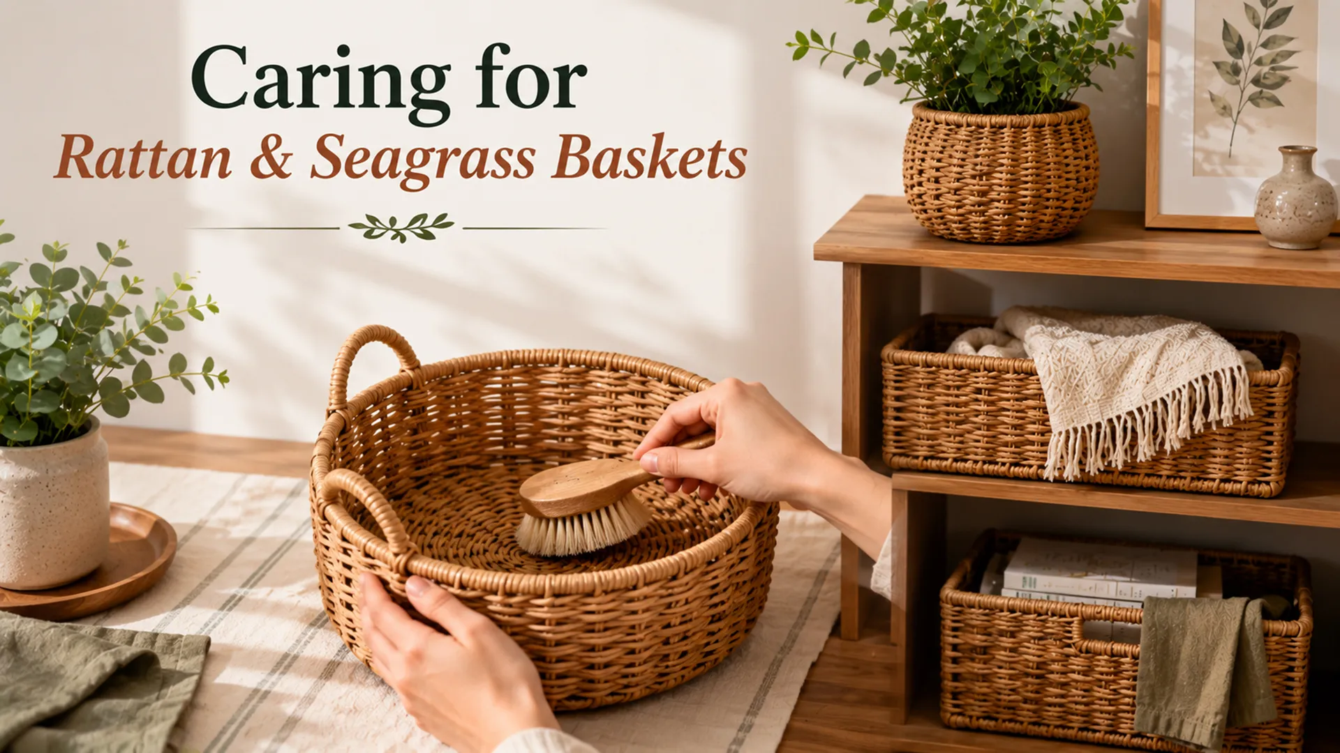 Caring for Rattan and Seagrass Baskets