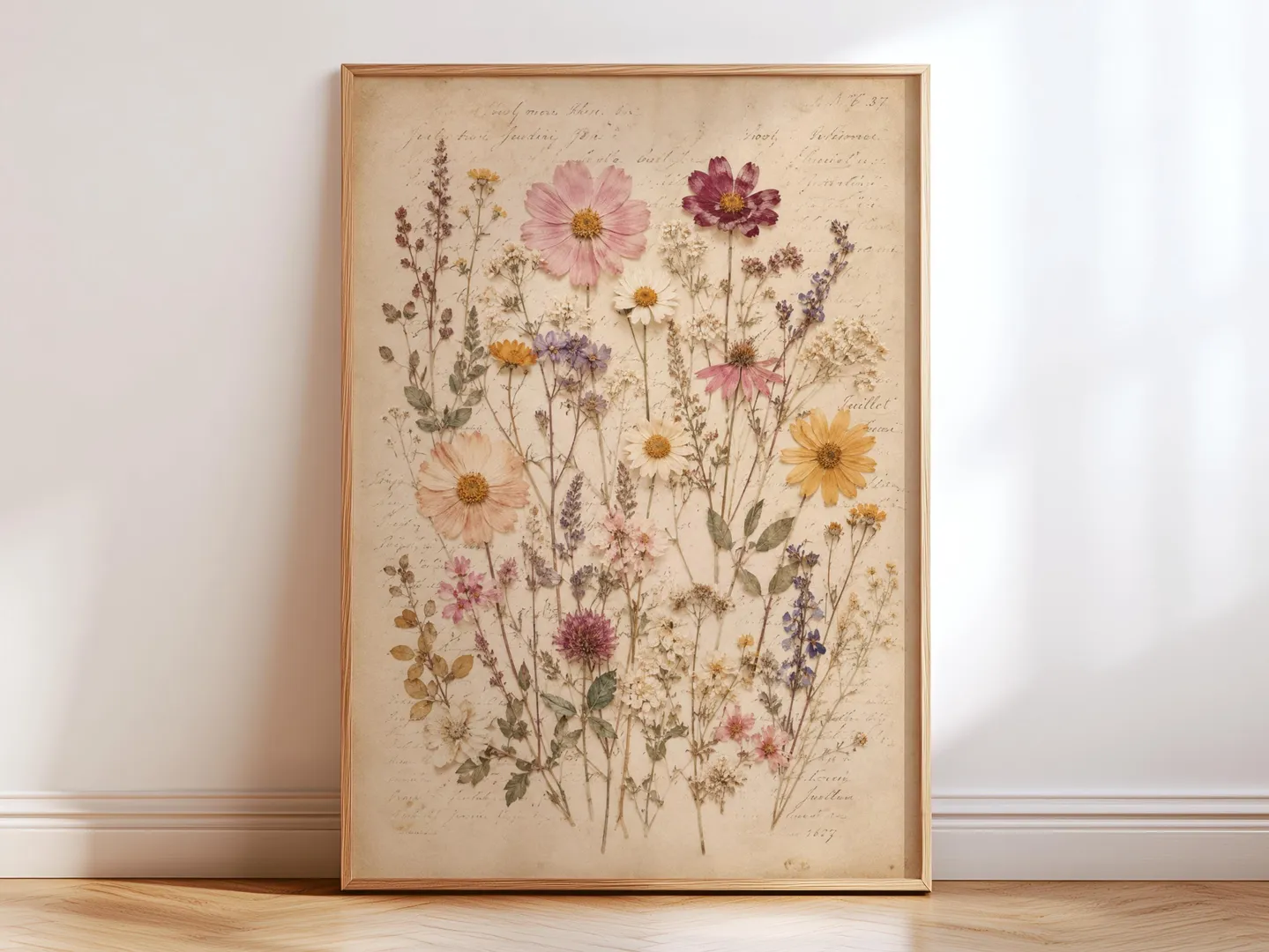 Wildflower Herbarium Botanical Poster