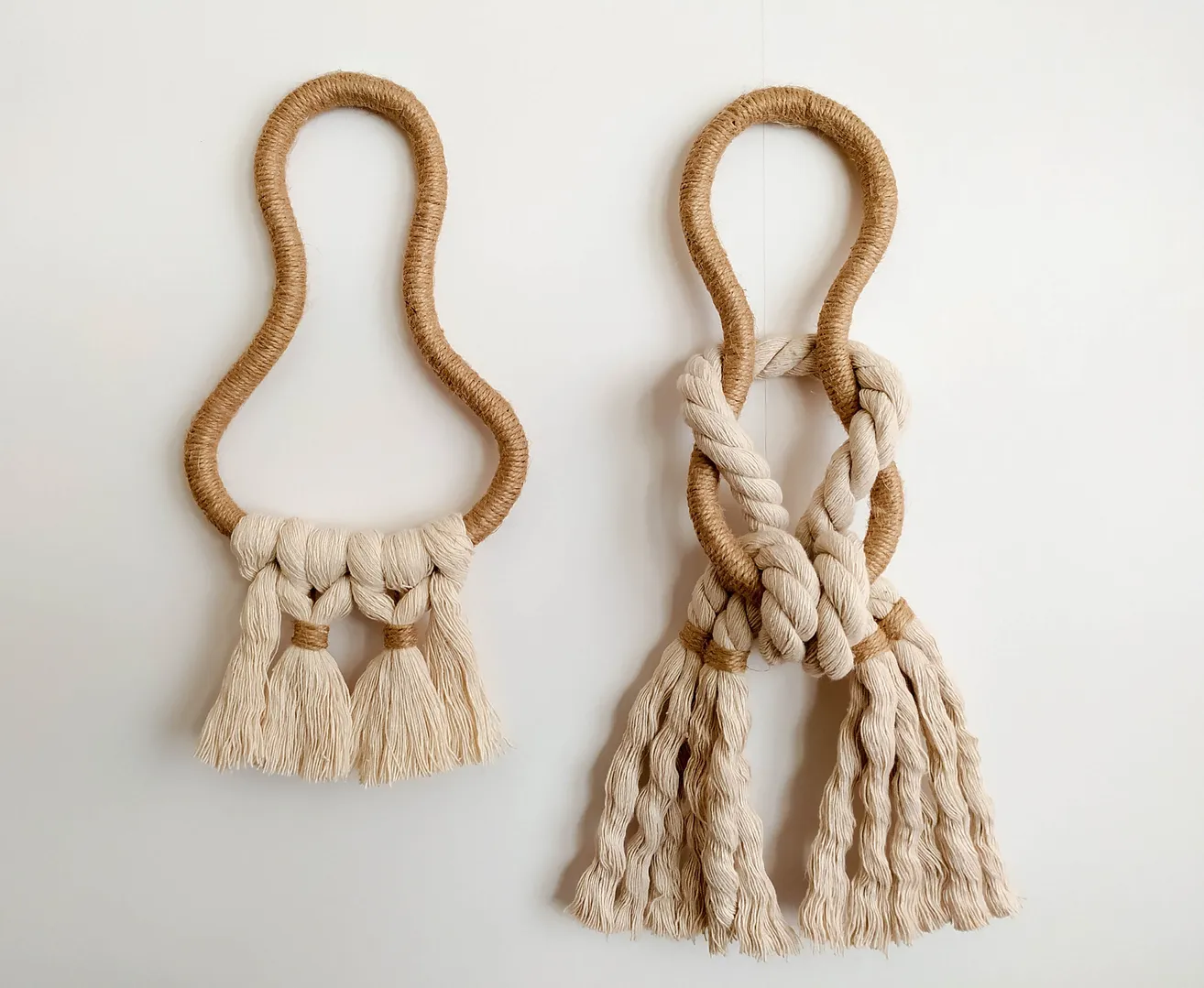 Short Rope Decorative Knots Wall Art Set