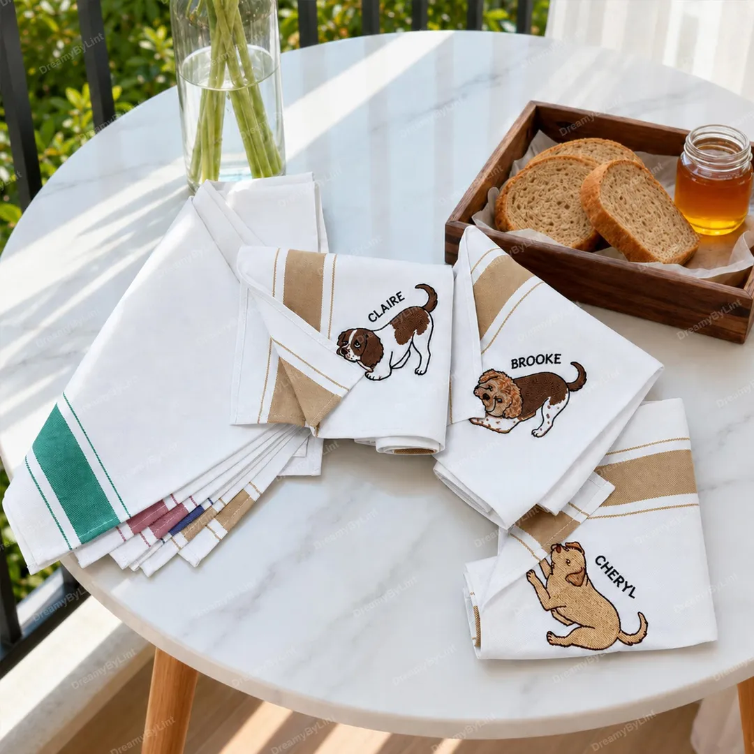 Custom Embroidered Pet Kitchen Towel