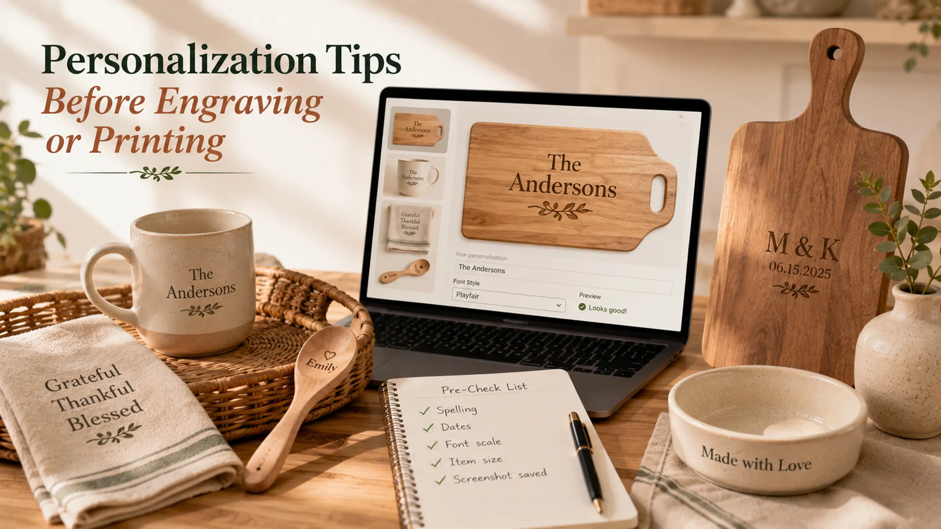 Personalization Tips Before Engraving or Printing