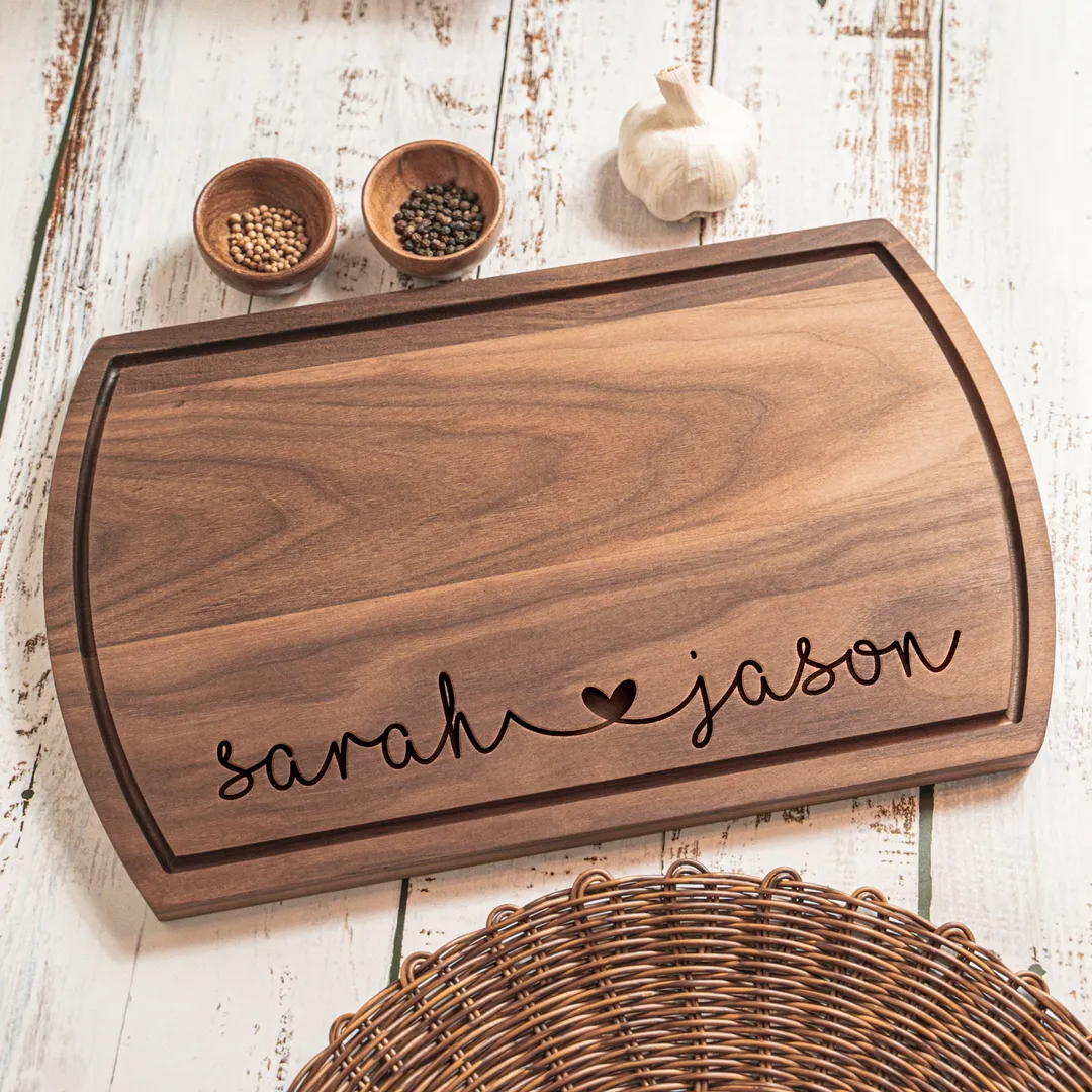 Engraved Walnut Cutting Board