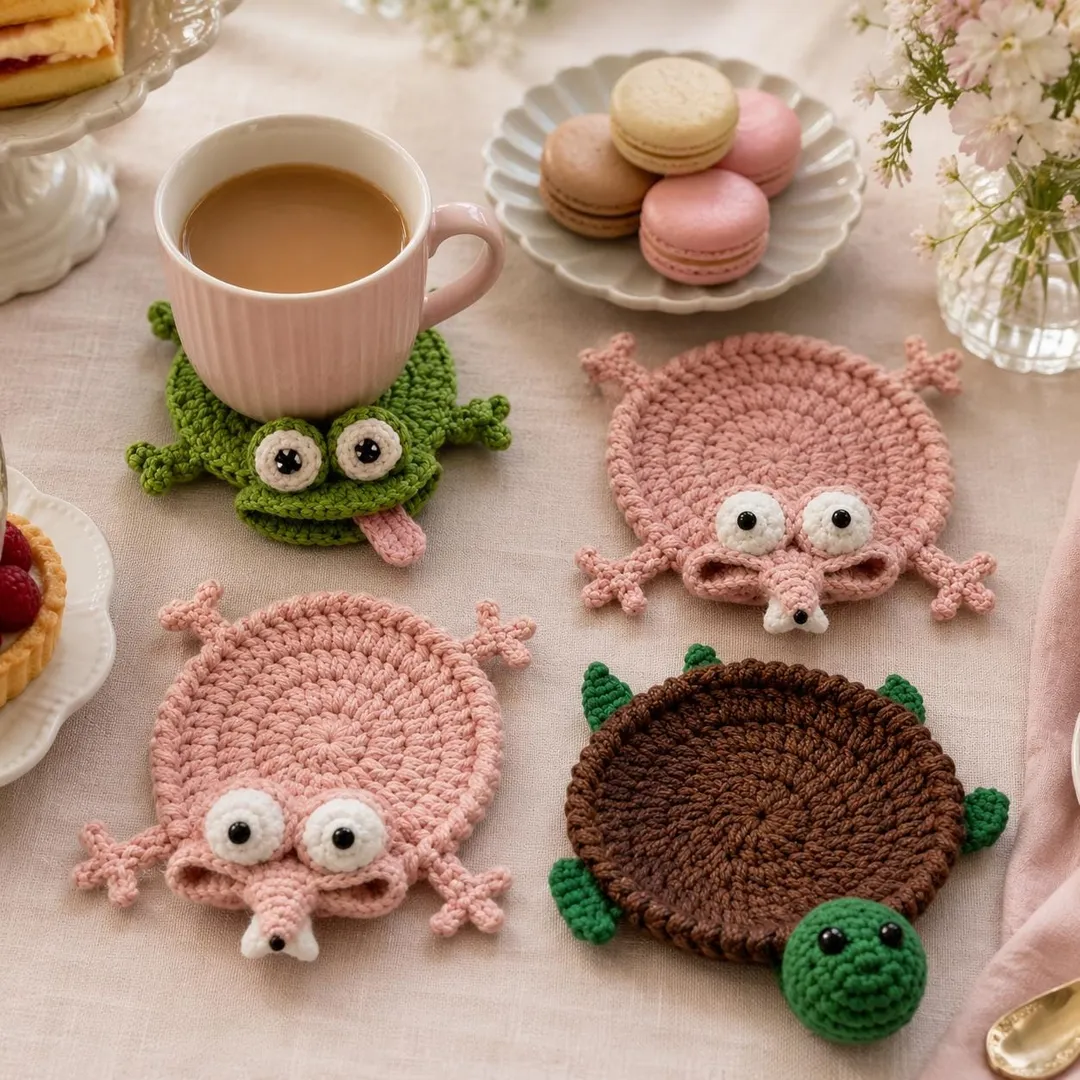 Artisan Crochet Animal Coaster