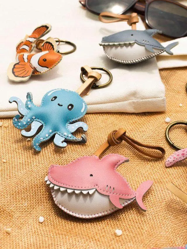 Sea Collection Vegan Leather Bag Charm